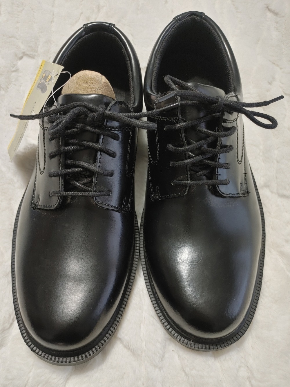 New Deer Stags Men's Black Leather Lace-Up Oxfords 11